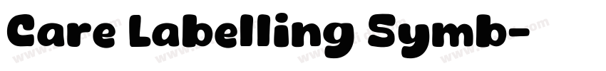 Care Labelling Symb字体转换